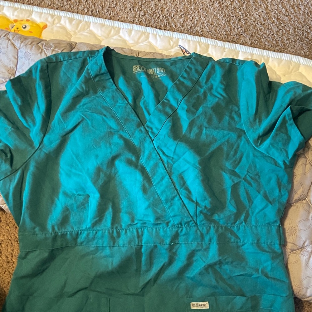 Adidas Teal V-Neck Top
